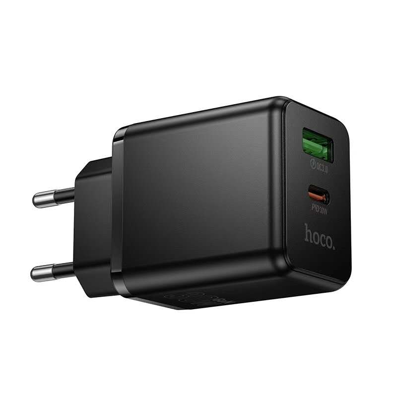 Hoco. C157A Cargador Rápido PD30W + QC3.0 USB-C + USB-A