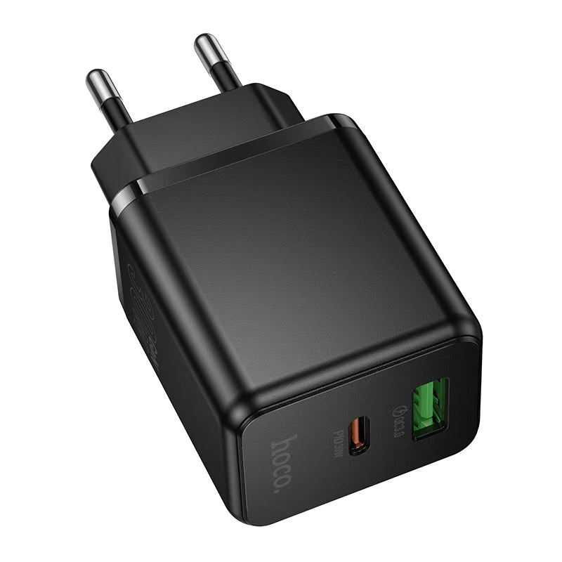 Hoco. C157A Cargador Rápido PD30W + QC3.0 USB-C + USB-A