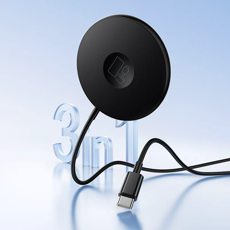 Hoco. BQ41 Cargador Inalámbrico 3 en 1 Magnético – Móvil, Apple Watch y AirPods