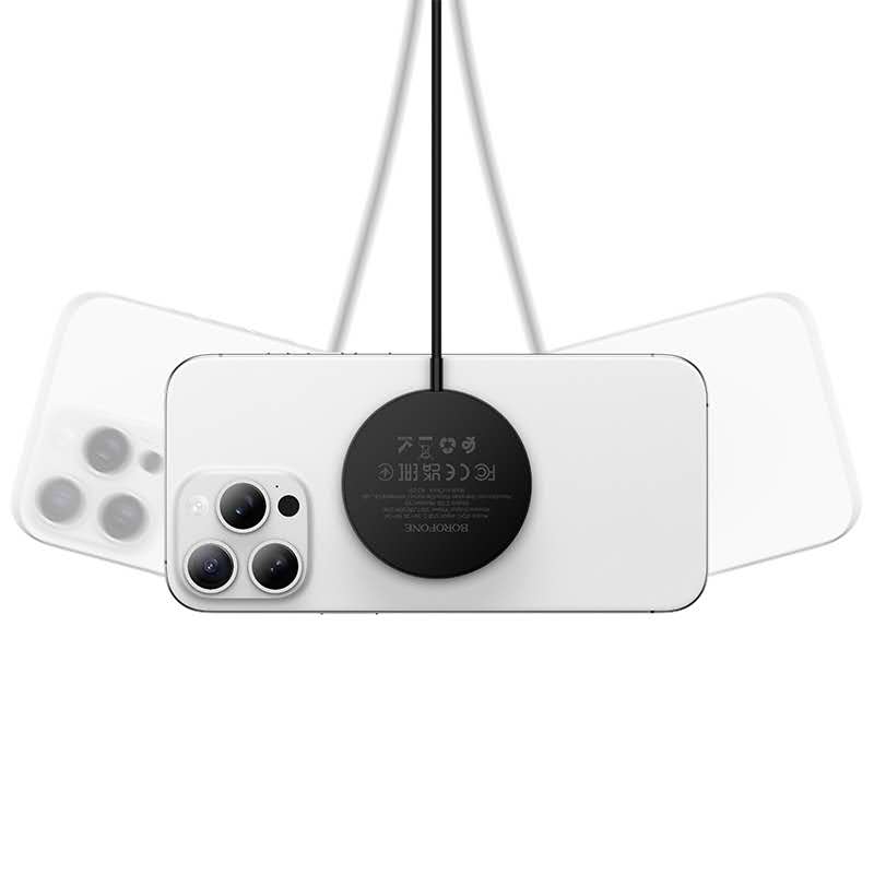 Hoco. BQ41 Cargador Inalámbrico 3 en 1 Magnético – Móvil, Apple Watch y AirPods