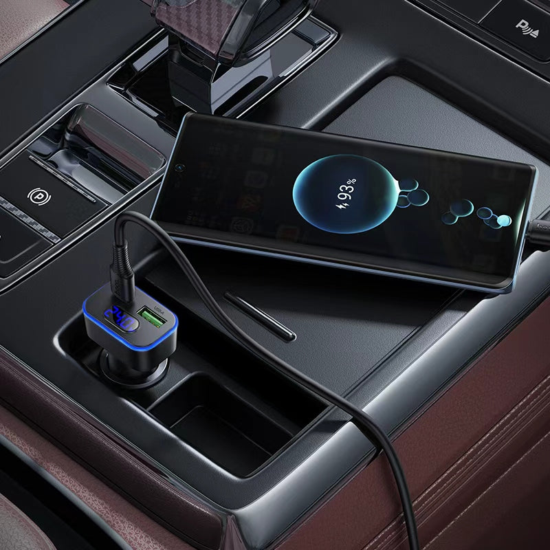 Hoco. Z63B Cargador de Coche Rápido 48W – PD30W + QC3.0 USB-C + USB-A