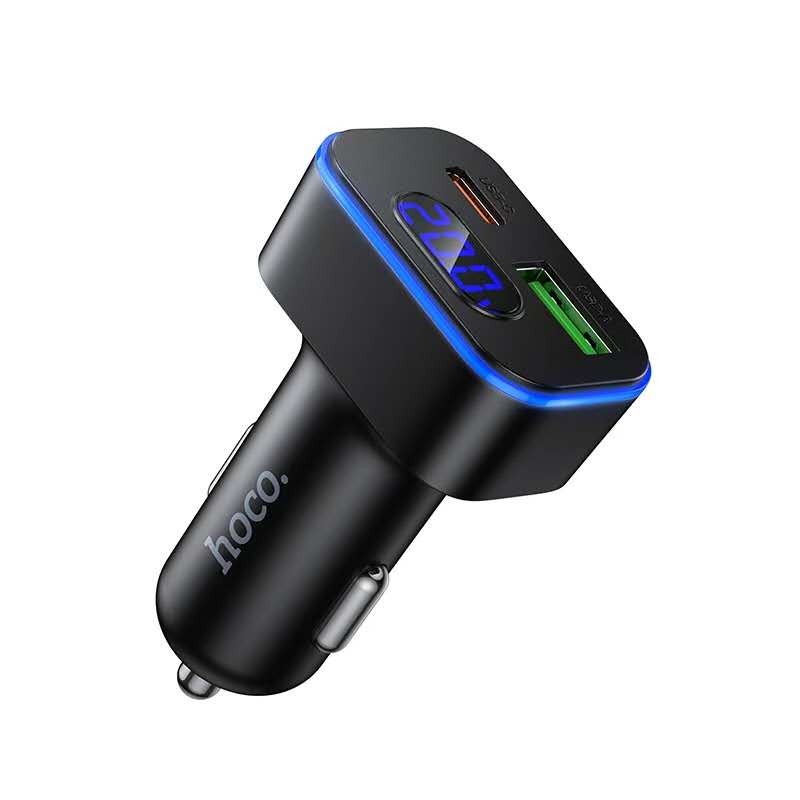 Hoco. Z63B Cargador de Coche Rápido 48W – PD30W + QC3.0 USB-C + USB-A