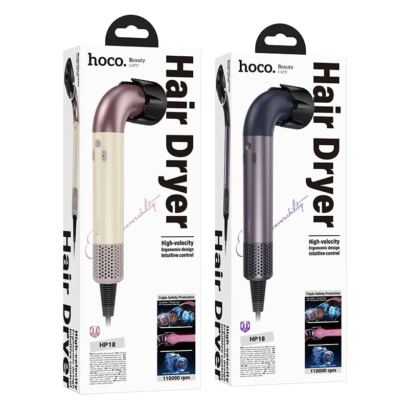 Hoco. HP18 Secador de Pelo Alta Velocidad – 110000 RPM 1450W Ligero