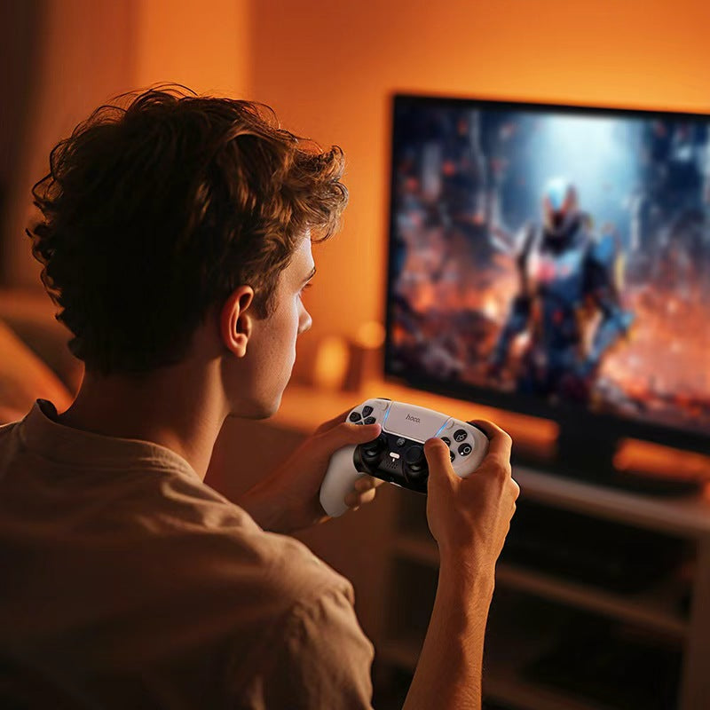 Hoco. GA32 Mando Inalámbrico para PS5 – Vibración Dual + Audio (NO PS4)