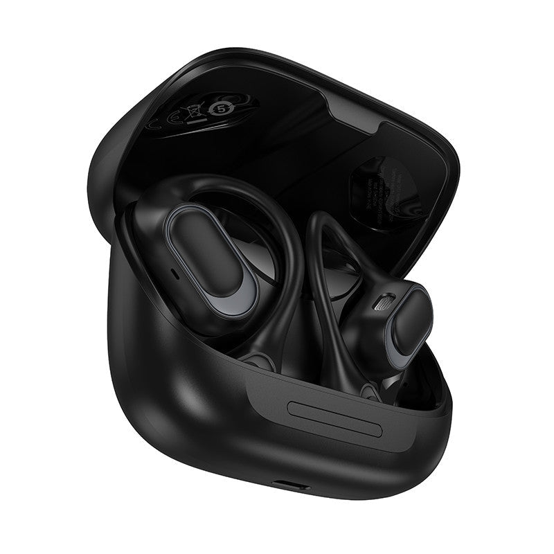 Auriculares Hoco EA11 Bluetooth 5.4 con Gancho – 8h + Estuche LED