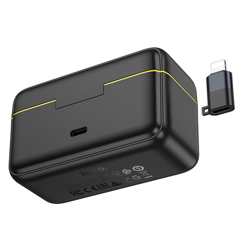 Hoco. L17 Micrófono Inalámbrico Dual - USB-C Y Lightning 6h De Autonomía