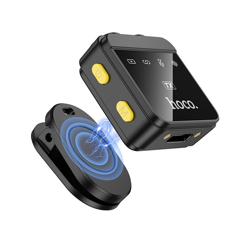 Hoco. L17 Micrófono Inalámbrico Dual - USB-C Y Lightning 6h De Autonomía