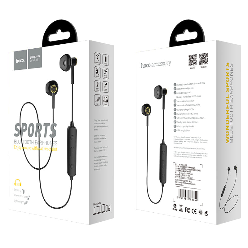 Hoco. ES21 Auriculares Bluetooth Deportivos