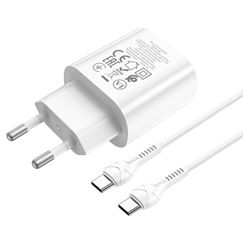 Hoco. N22 Cargadores PD25W Con Cable Tipo-C A Tipo-C
