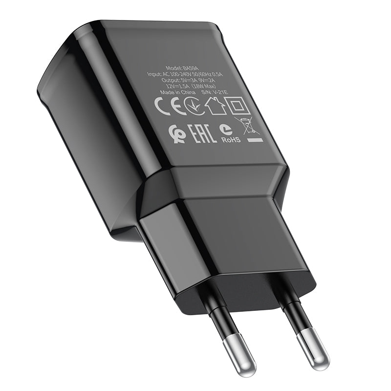 BOROFONE BA59A Cargador Enchufe Rápido Qc 3.0