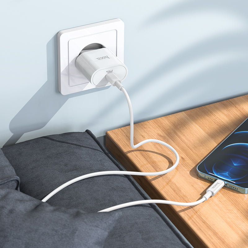 Hoco. C94A Cargador USB-C PD20W de Puerto Único