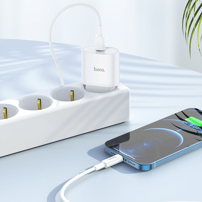Hoco. C94A Cargador USB-C PD20W de Puerto Único